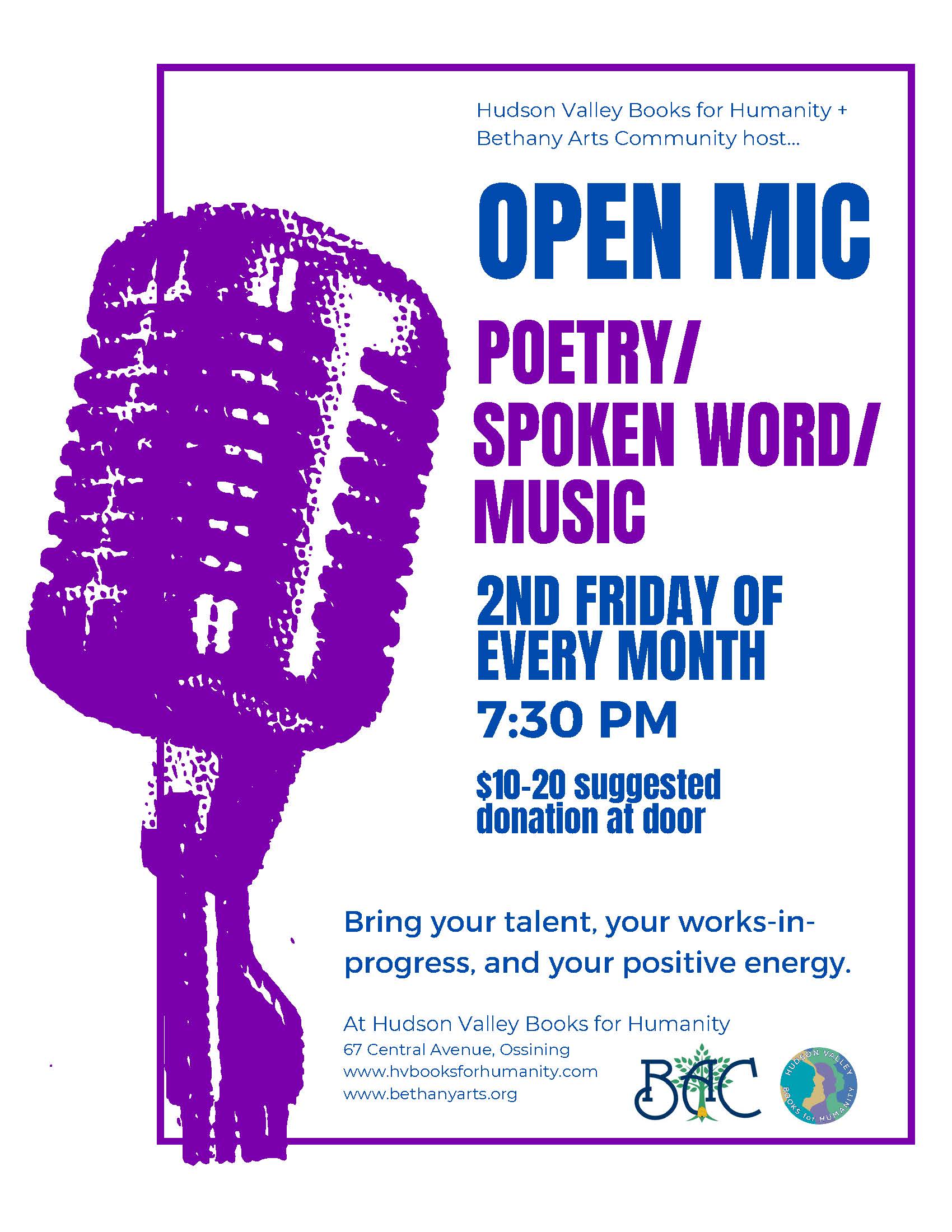 2025 Open Mic Flyer