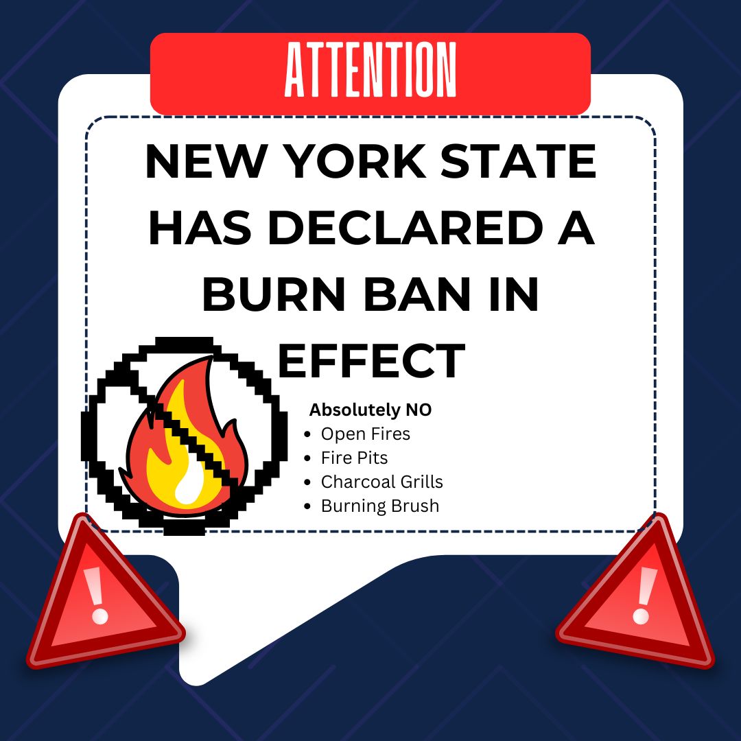 There is a Burn ban in effect