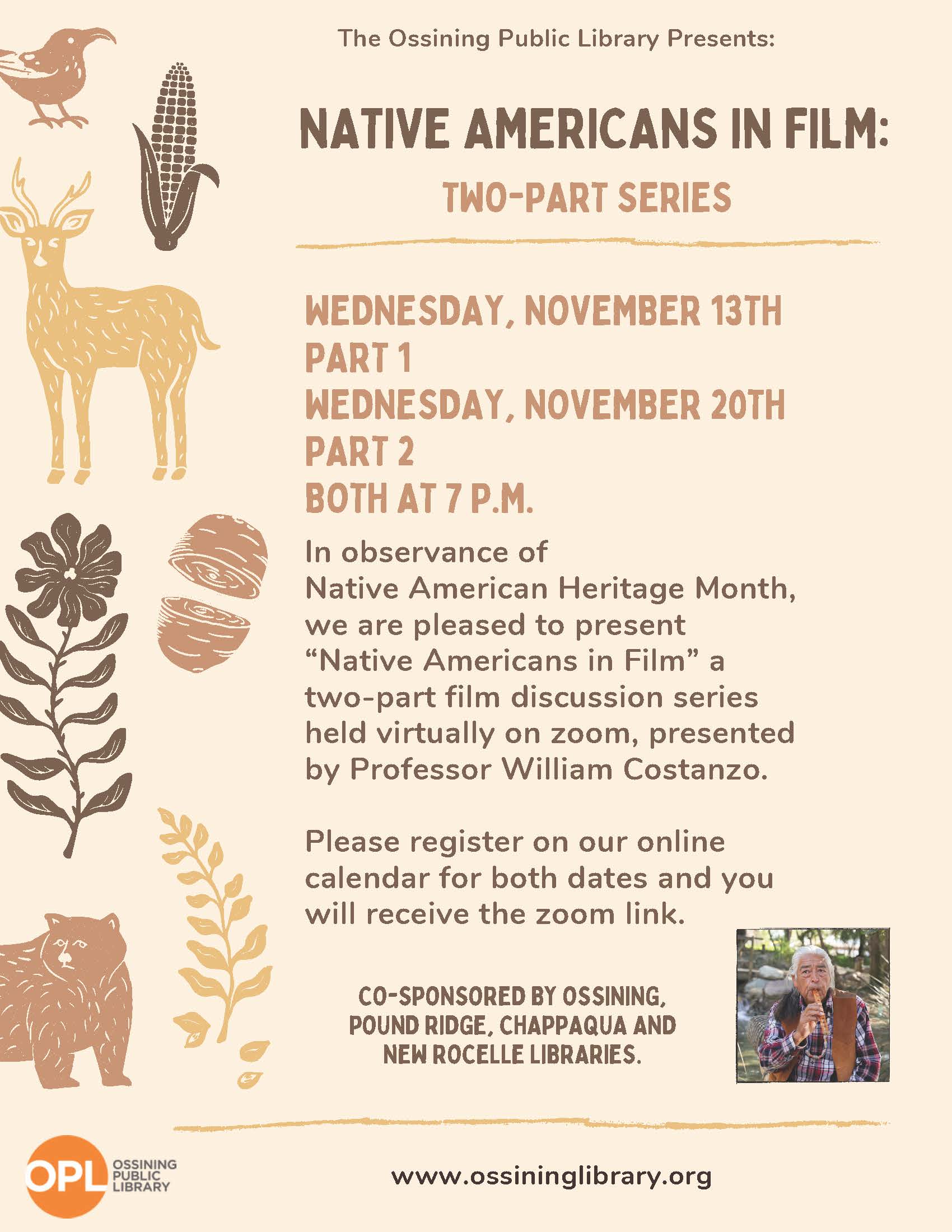 Native Americans in Film Flier 1