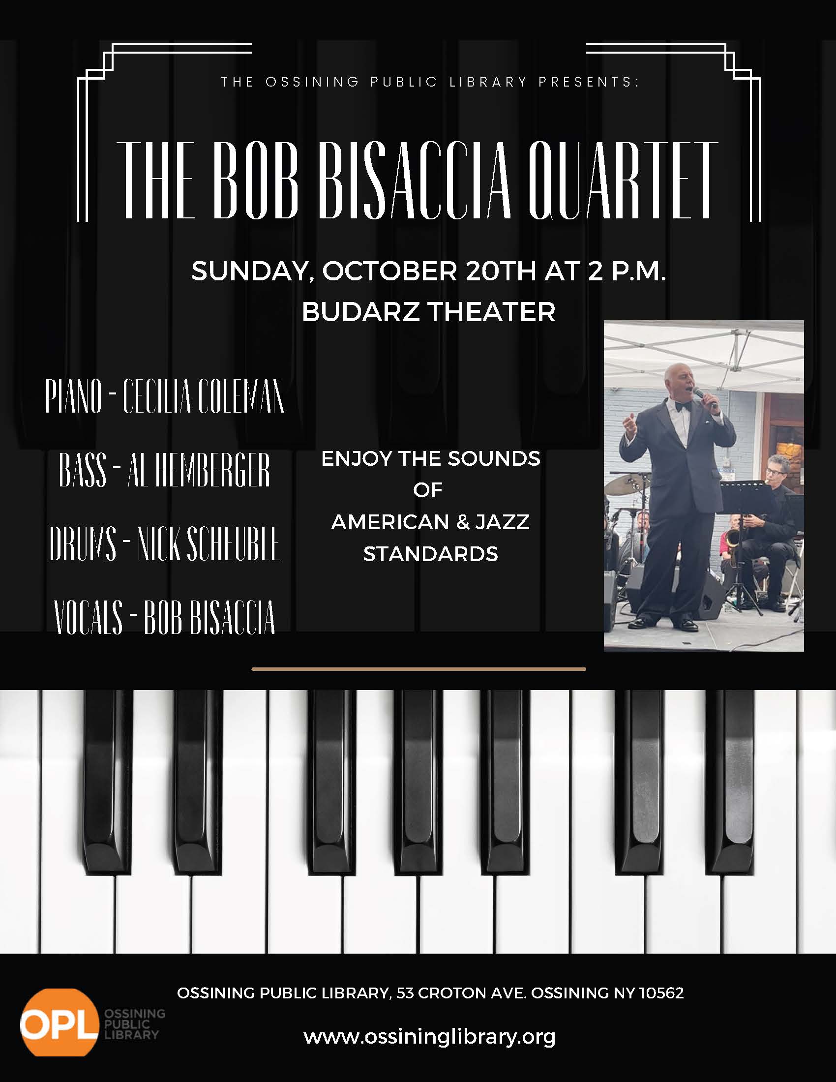 Bob Bisaccia Quartet Flier 2