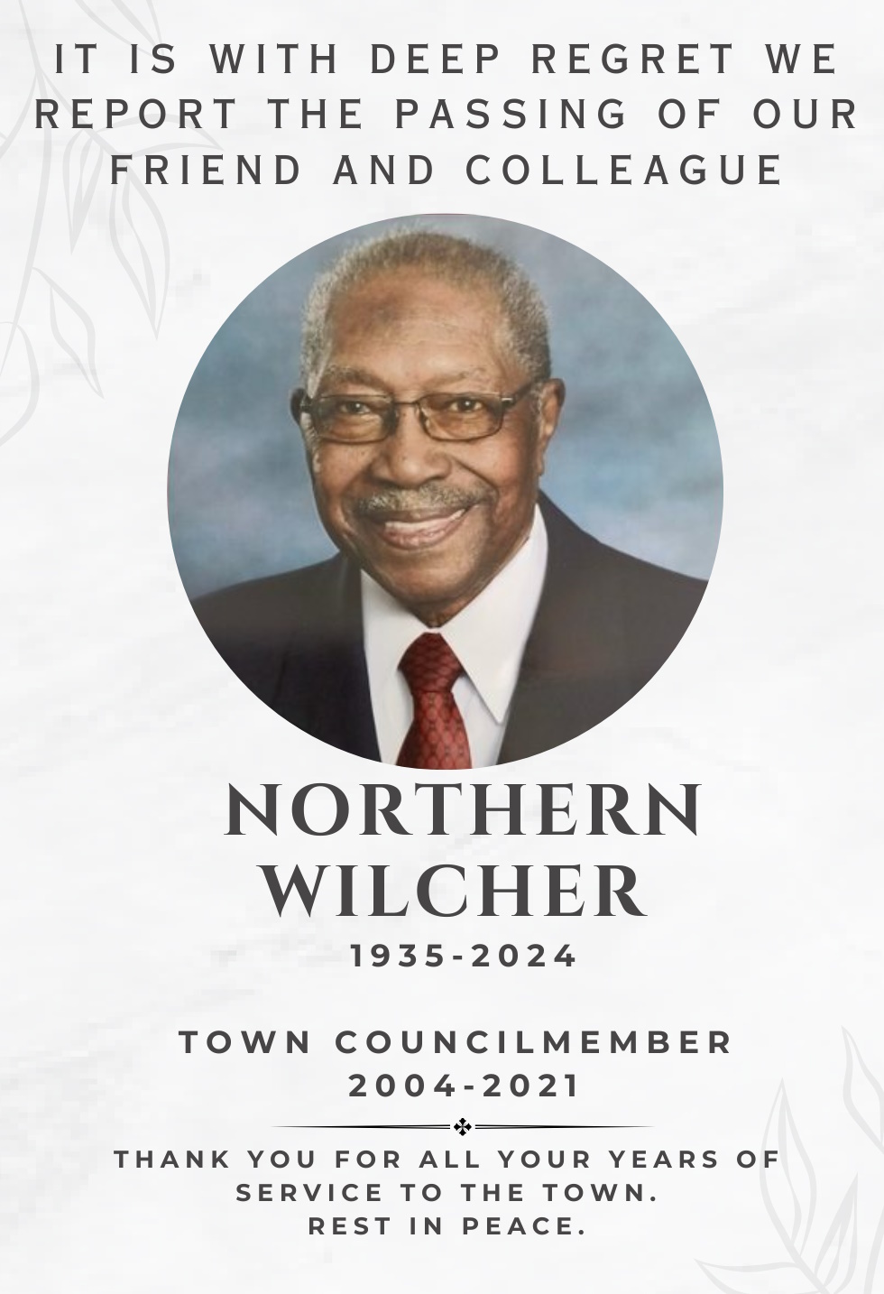 Northern Wilcher obit