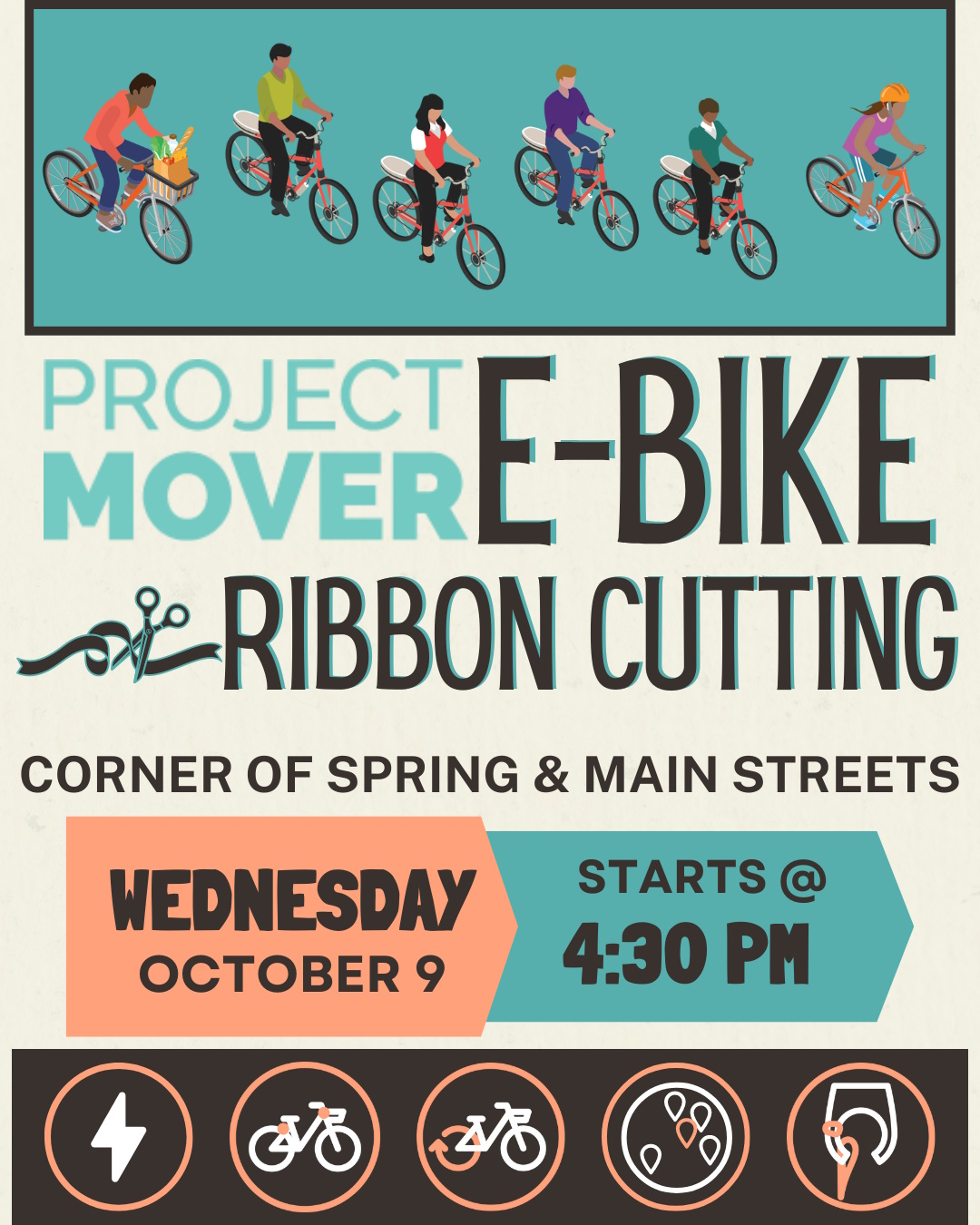 Ribbon cutting Project Mover E bikes.10.9.2024.social