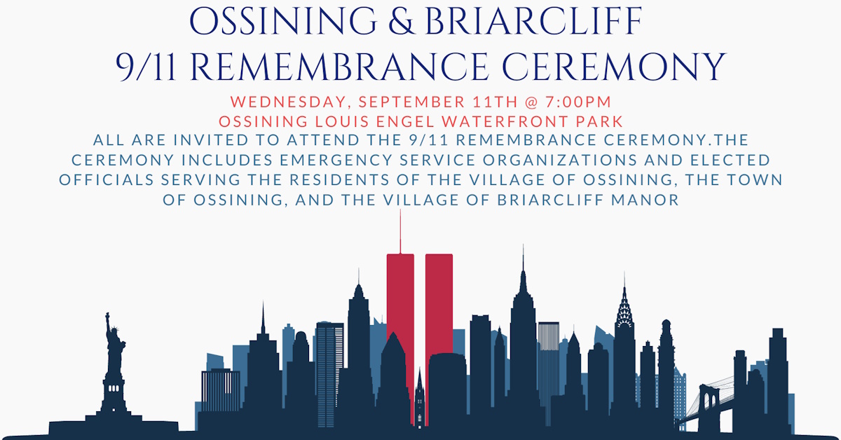 ossining and briarcliff 9 11 memorial